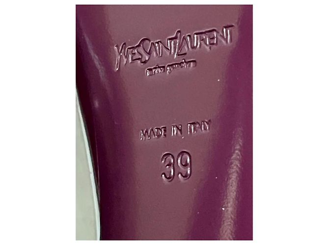 Yves Saint Laurent Tribute Décolleté con Plateau Bordò - vista 4