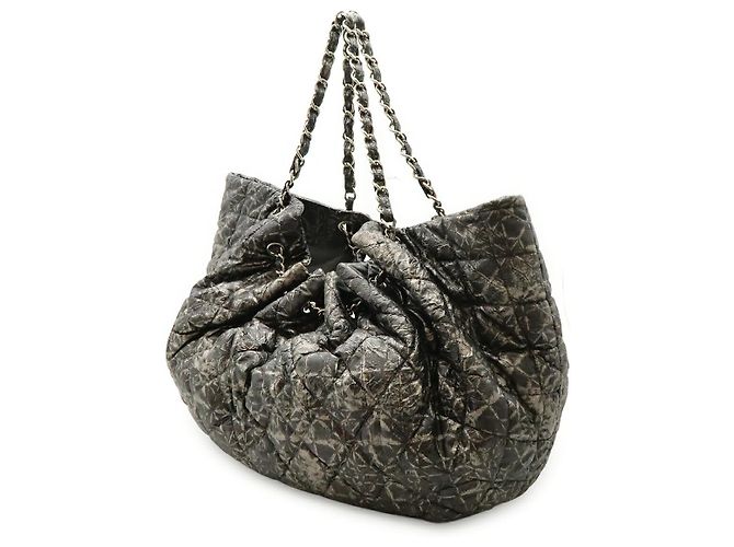 Chanel Melrose Shopper Tote Grau - Ansicht 2