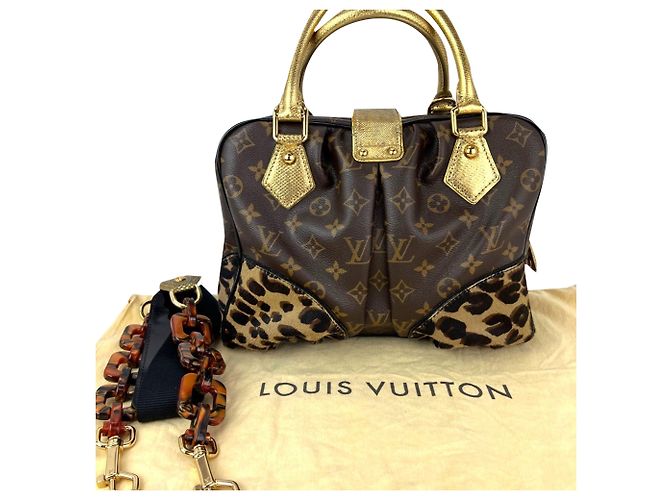 Bolso Louis Vuitton Adele Monogram Leopard Shoulder Bag Limited Edition Castaño - vista 2