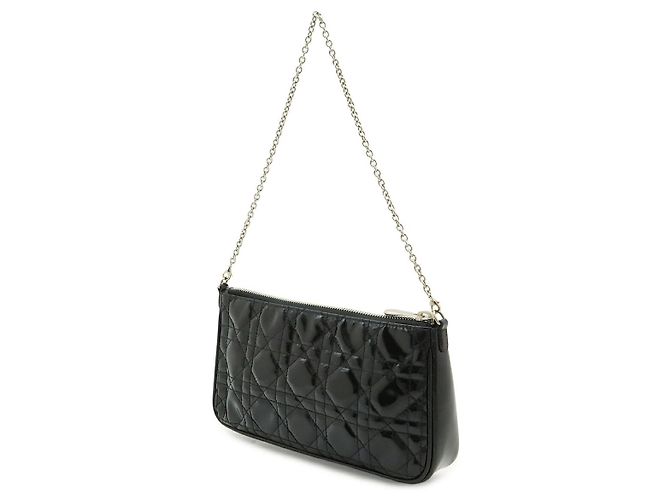 Borsa a tracolla con catena Lady Dior di Dior Nero - vista 2