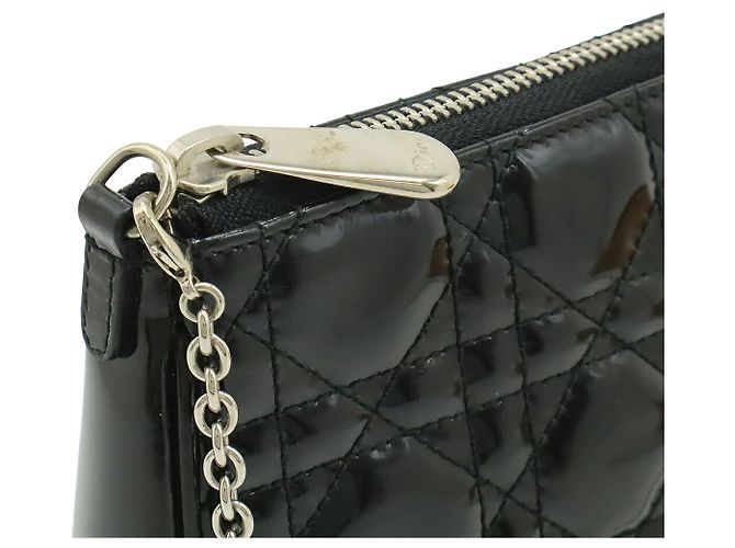 Borsa a tracolla con catena Lady Dior di Dior Nero - vista 4