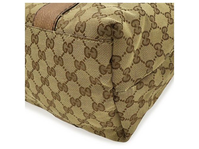 Tote Gucci GG Canvas Bamboo Marrone Beige - vista 3