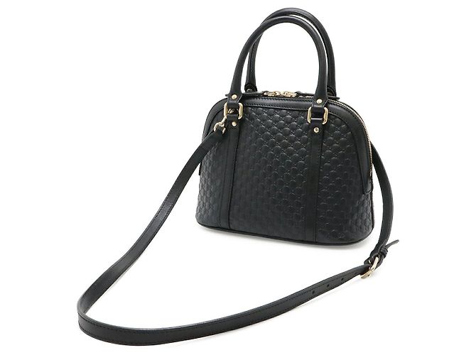 Borsa Gucci Micro Guccissima Nero - vista 2