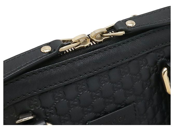 Borsa Gucci Micro Guccissima Nero - vista 4