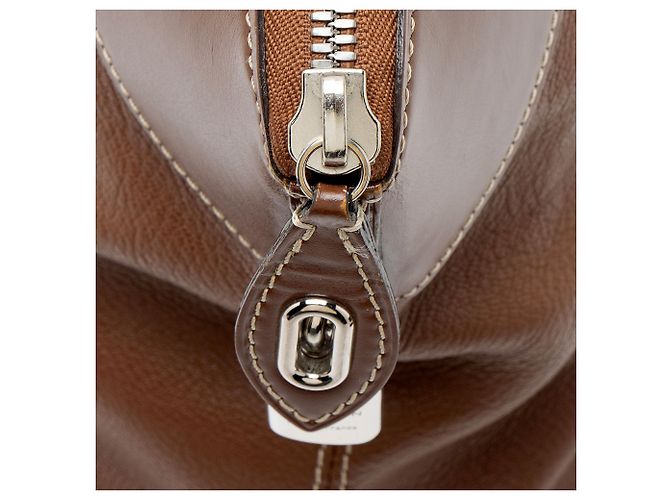 Borsa Lockit MM vintage in pelle Suhali di Louis Vuitton Marrone - vista 10
