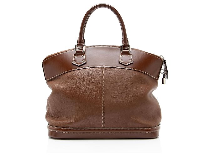 Borsa Lockit MM vintage in pelle Suhali di Louis Vuitton Marrone - vista 3