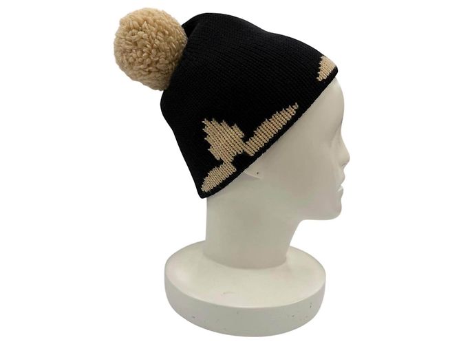 Louis Vuitton Wollstrickmütze Schwarz - Ansicht 4