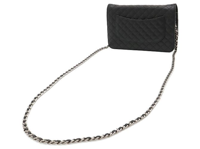 Cartera con cadena Chanel Micro Matelassé Negro - vista 2