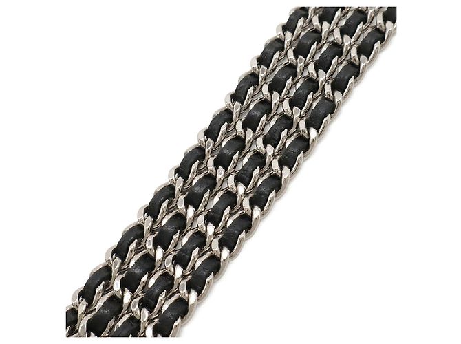 Cartera con cadena Chanel Micro Matelassé Negro - vista 5