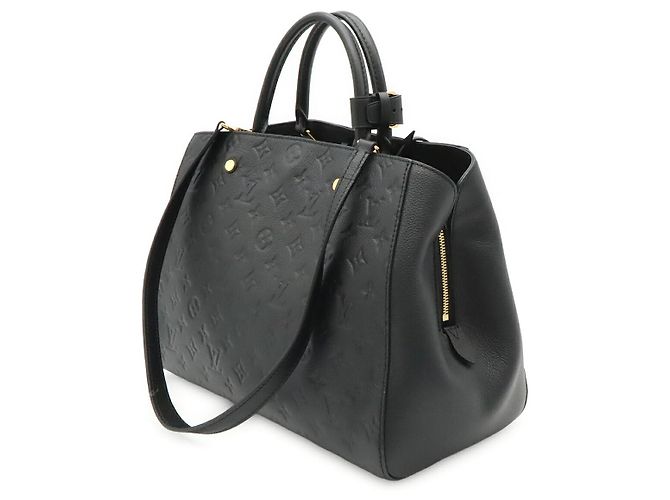 Borsa Louis Vuitton Montaigne GM Nero - vista 2