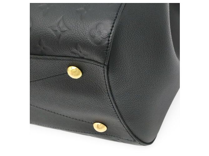 Borsa Louis Vuitton Montaigne GM Nero - vista 3
