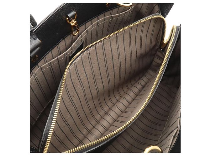 Borsa Louis Vuitton Montaigne GM Nero - vista 6