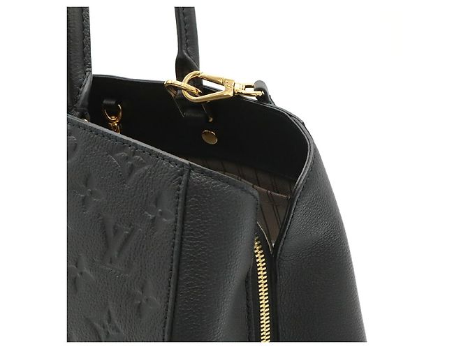 Borsa Louis Vuitton Montaigne GM Nero - vista 8