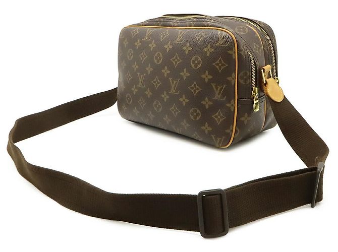 Borsa a tracolla Louis Vuitton Monogram Reporter PM Marrone - vista 2