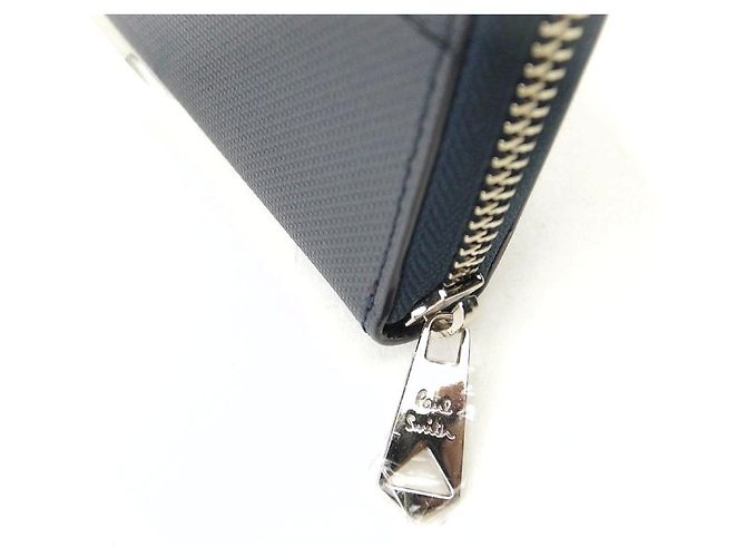 Paul Smith Leather Long Wallet Blue - view 3