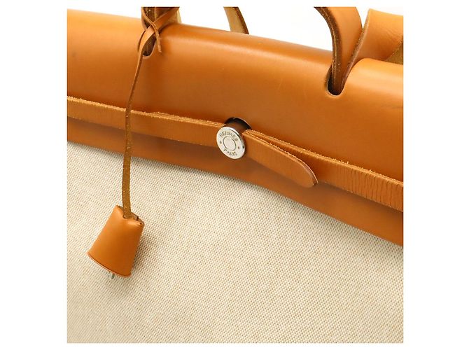 Hermès 2-Way Stoff Handtasche Mehrfarben - Ansicht 7