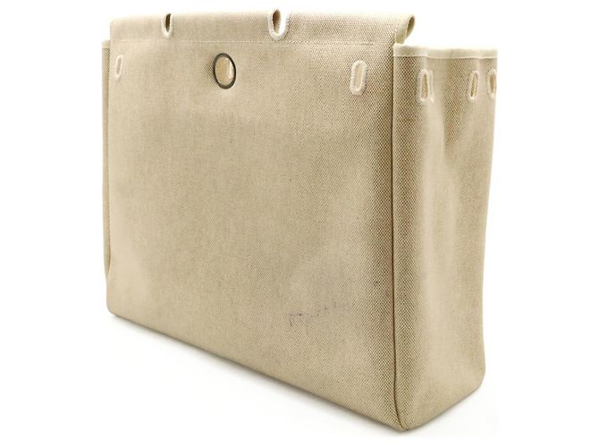 Hermès 2-Way Stoff Handtasche Mehrfarben - Ansicht 9