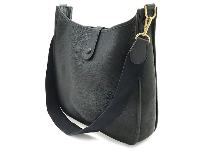 Hermès Borsa a tracolla Hermes Evelyne Nero - vista 2