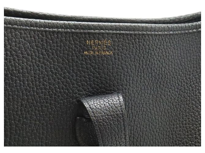 Hermès Borsa a tracolla Hermes Evelyne Nero - vista 8