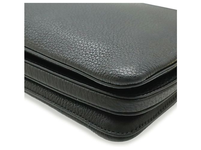 Borsa a tracolla Prada Vitello Daino Logo Nero - vista 3