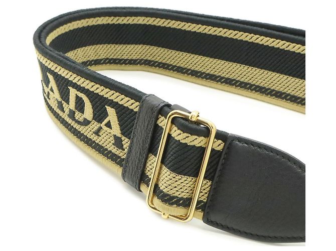 Borsa a tracolla Prada Vitello Daino Logo Nero - vista 5