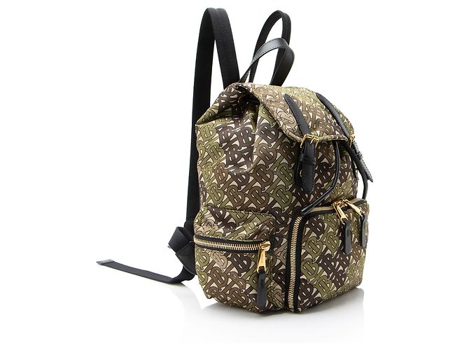 Zaino Burberry Nylon TB Rucksack Medium Nero - vista 2