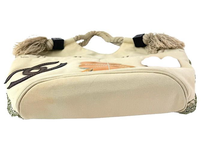 Borsa Tote Chanel Cruise Rope Cabas Marrone - vista 4