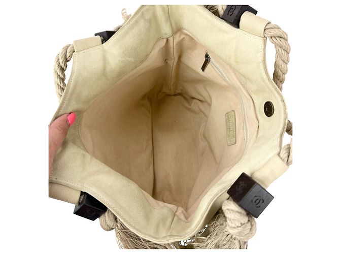 Borsa Tote Chanel Cruise Rope Cabas Marrone - vista 8