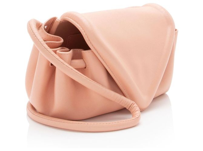 Bottega Veneta Borsa a Tracolla Beak in lambskin Rosa - vista 2