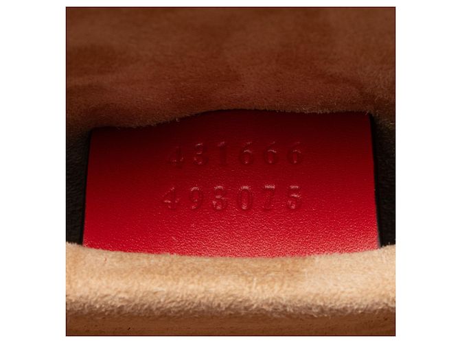Borsa Mini Chain Sylvie in pelle Gucci Rosso - vista 6