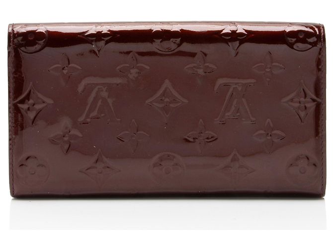 Portafoglio Sarah Louis Vuitton Monogram Vernis Rosso - vista 3