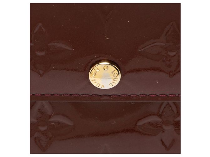 Portafoglio Sarah Louis Vuitton Monogram Vernis Rosso - vista 7