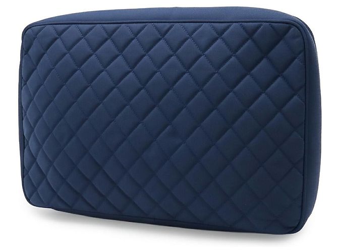Borsa per laptop Chanel Matelassé Blu - vista 2