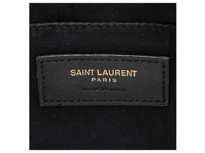 Saint Laurent Lou Camera Bag aus gestepptem Kalbsleder mit Monogramm Braun Beige - Ansicht 8
