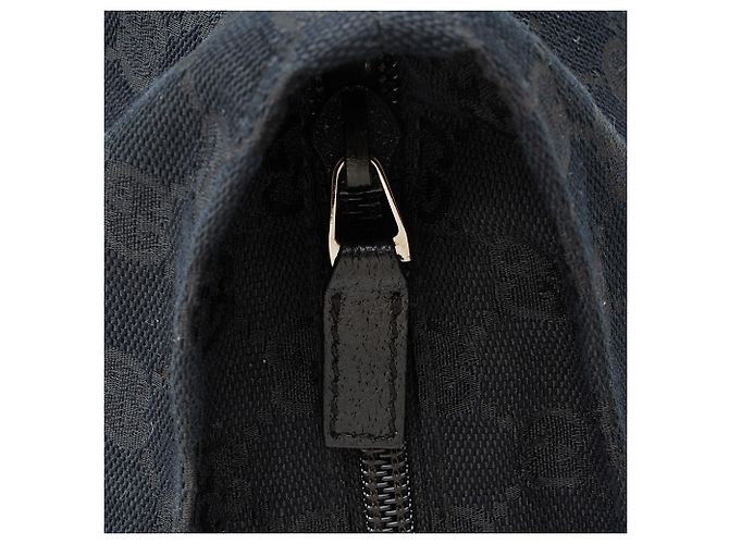 Borsa Tote Large N/S Gucci GG Canvas Web Nero - vista 10