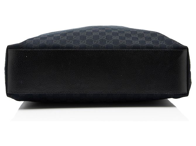 Borsa Tote Large N/S Gucci GG Canvas Web Nero - vista 4