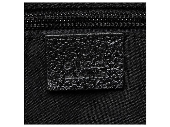 Borsa Tote Large N/S Gucci GG Canvas Web Nero - vista 8