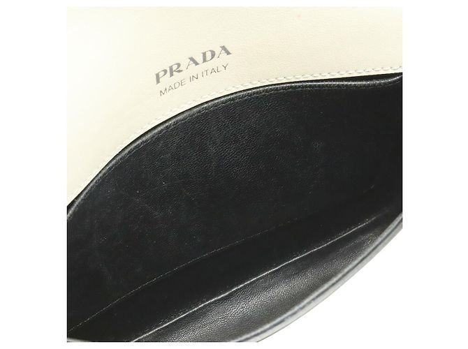 Prada Identity Logo Pochette 2-Way Braun Beige - Ansicht 7