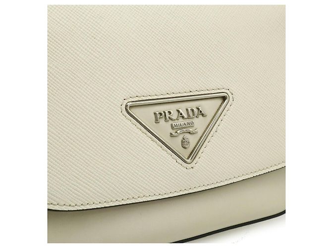 Prada Identity Logo Pochette 2-Way Braun Beige - Ansicht 9