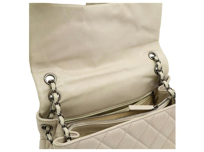 Chanel Matelassé Schultertasche mit Kette Braun Beige - Ansicht 6