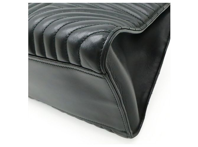 Prada Borsa a mano in pelle Diagram Nero - vista 3