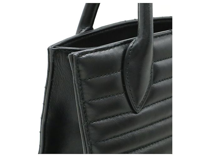 Prada Borsa a mano in pelle Diagram Nero - vista 6
