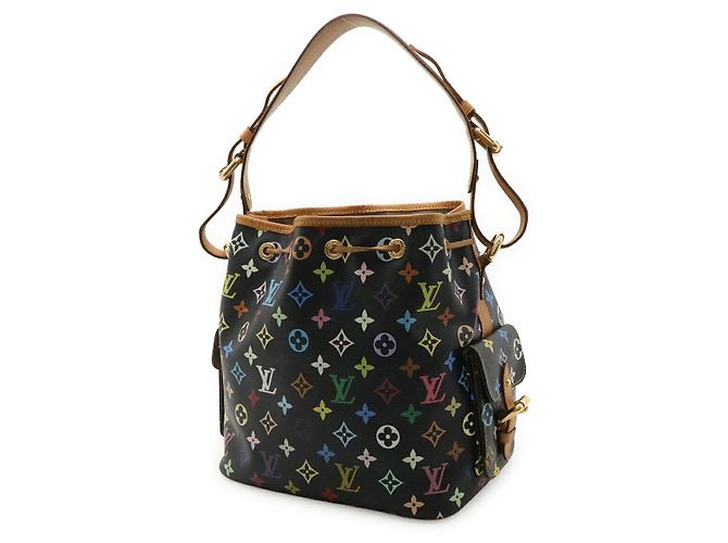 Borsa a tracolla Louis Vuitton Petit Noe Nero - vista 2