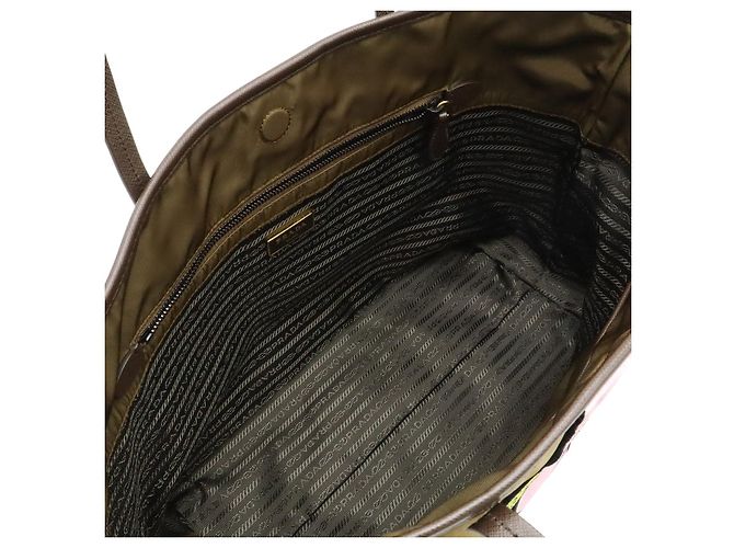 Prada Tote Bag Gürtel-Motiv Grün - Ansicht 6