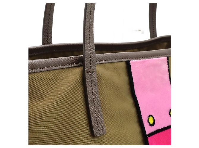 Prada Tote Bag Gürtel-Motiv Grün - Ansicht 7