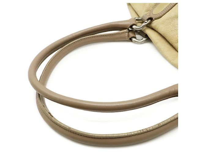 Borsa Tote Chanel Coco Mark Marrone Beige - vista 4