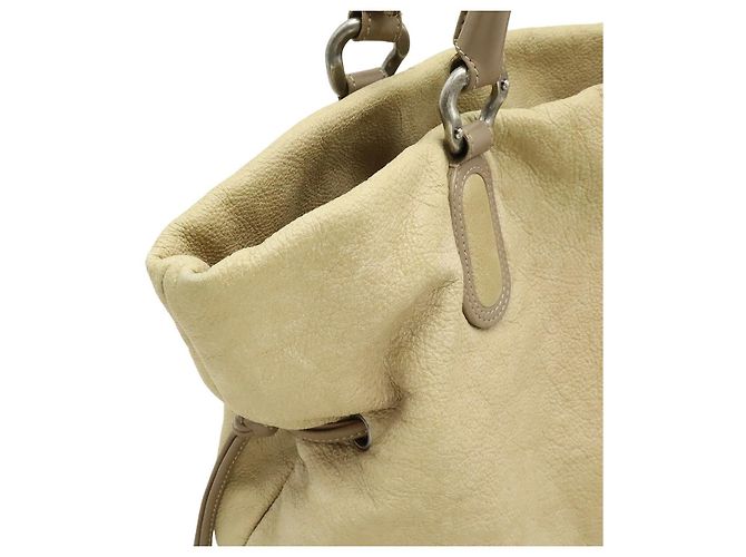 Borsa Tote Chanel Coco Mark Marrone Beige - vista 8