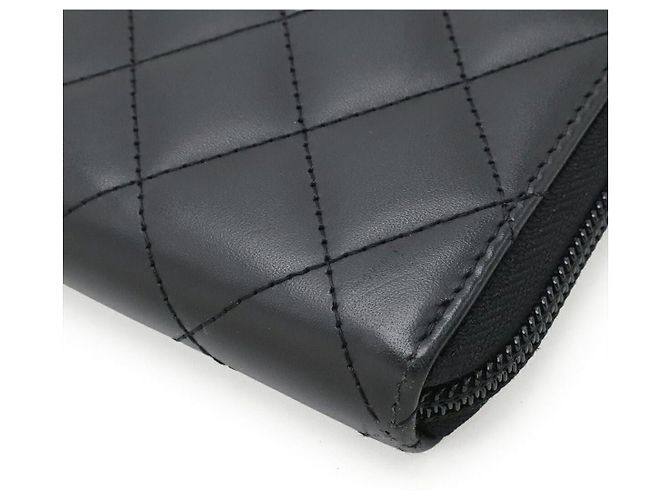 Portafoglio con zip Chanel Cambon Line Nero - vista 3
