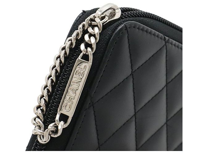 Portafoglio con zip Chanel Cambon Line Nero - vista 5