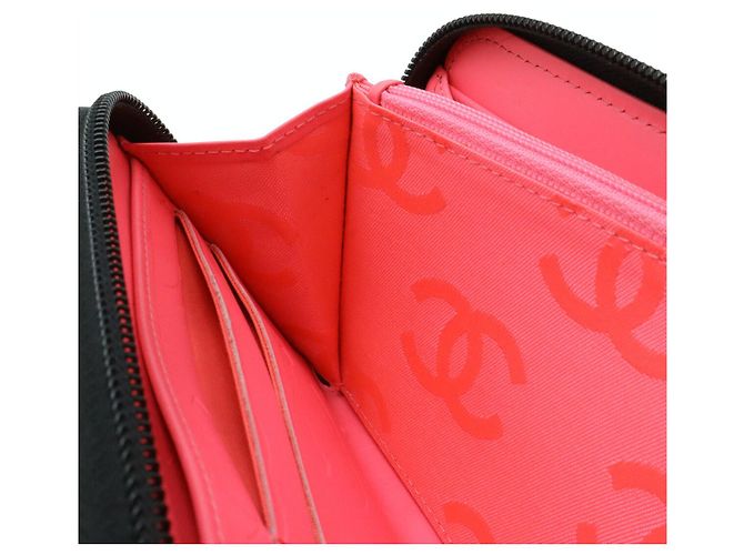 Portafoglio con zip Chanel Cambon Line Nero - vista 8